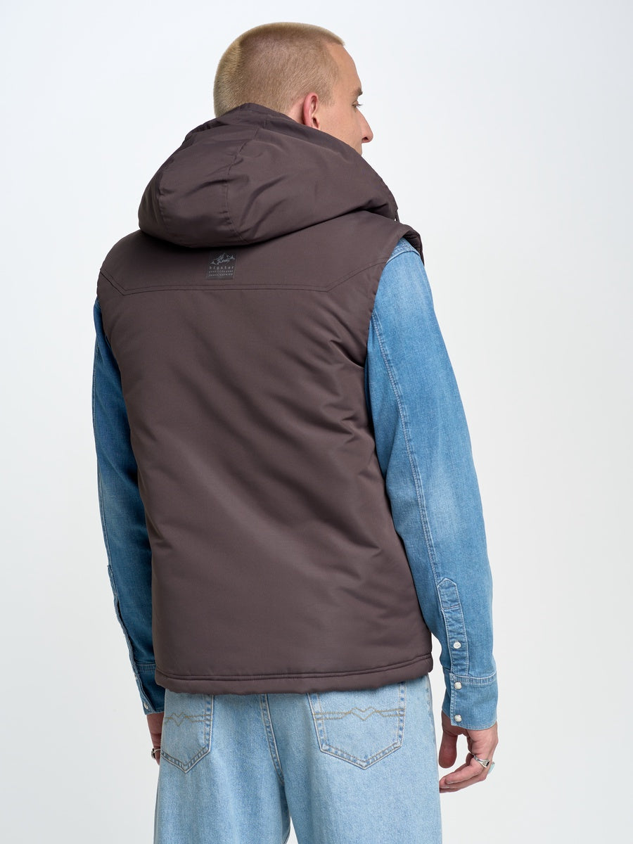 Hooded Vest Water repellent | GREY