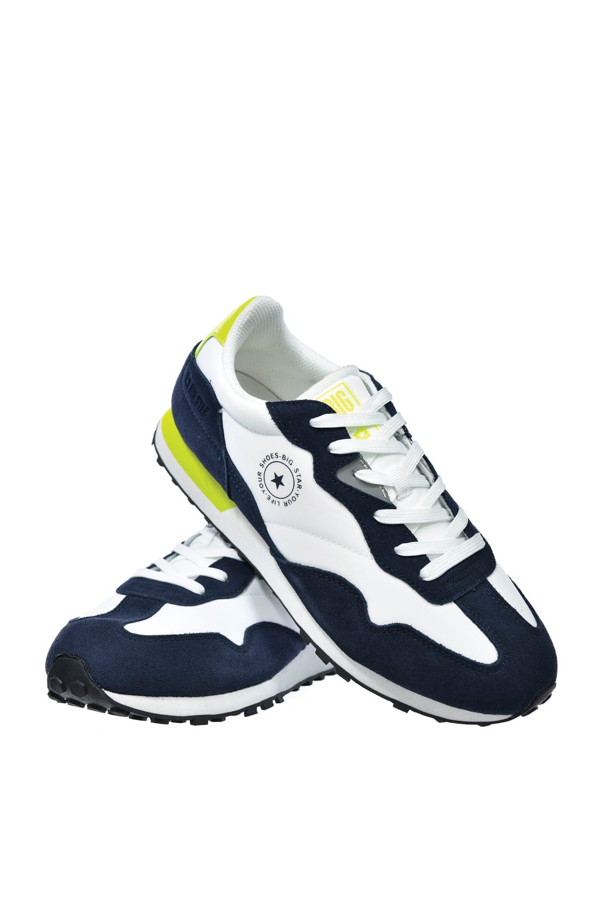 Sneakers | White & Navy Blue