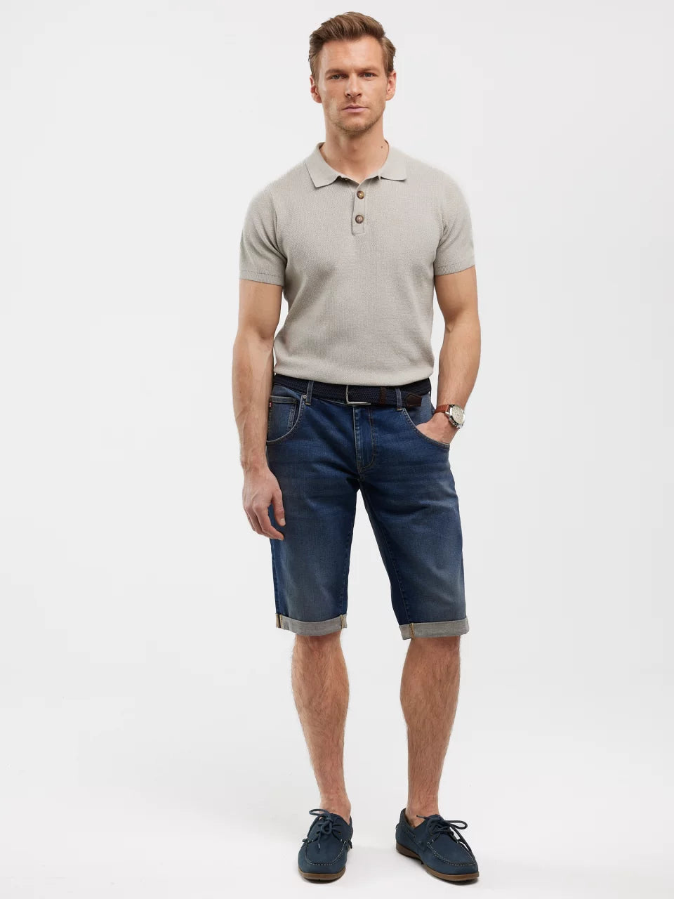 Denim Short | Navy Blue
