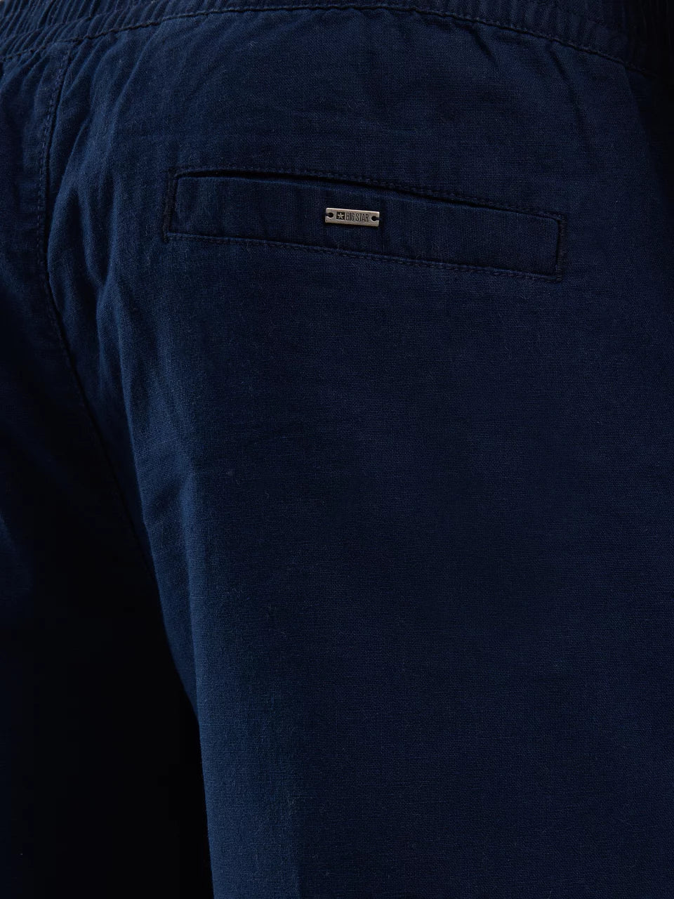 Linen Shorts | Navy Blue