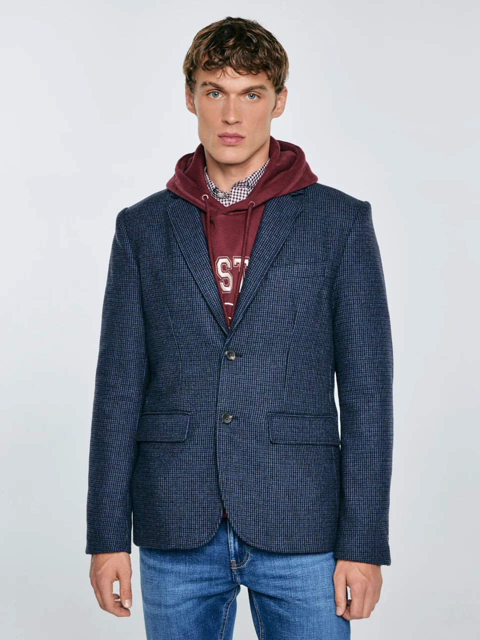 Wool Blazer | Navy