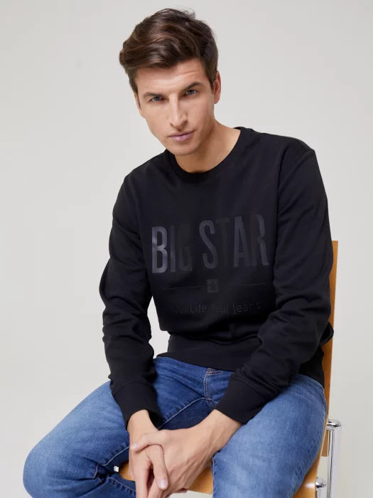 Classic Round Sweatshirt BIG STAR | Black