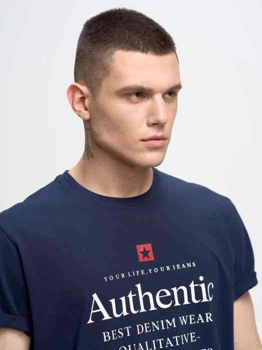 BIG STAR Authentic T.Shirt | Navy