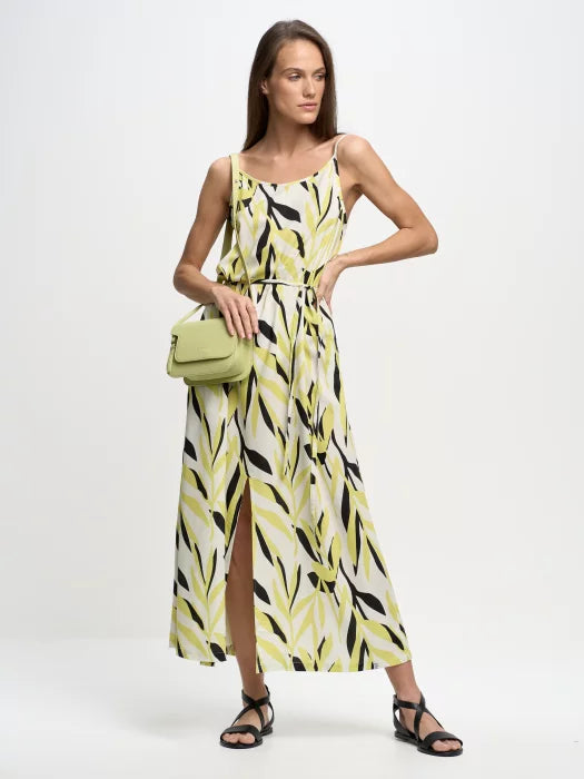 Long Dress | Yellow Multi Color