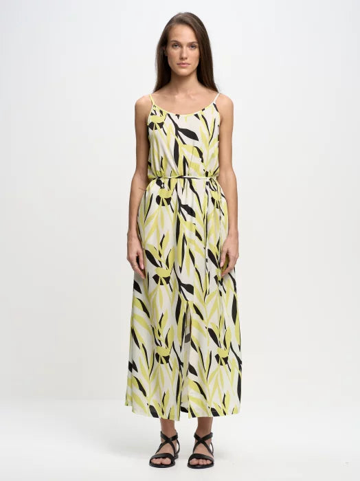 Long Dress | Yellow Multi Color