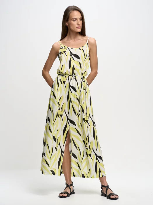 Long Dress | Yellow Multi Color