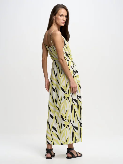 Long Dress | Yellow Multi Color