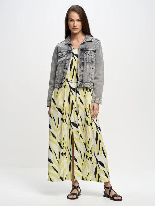 Long Dress | Yellow Multi Color