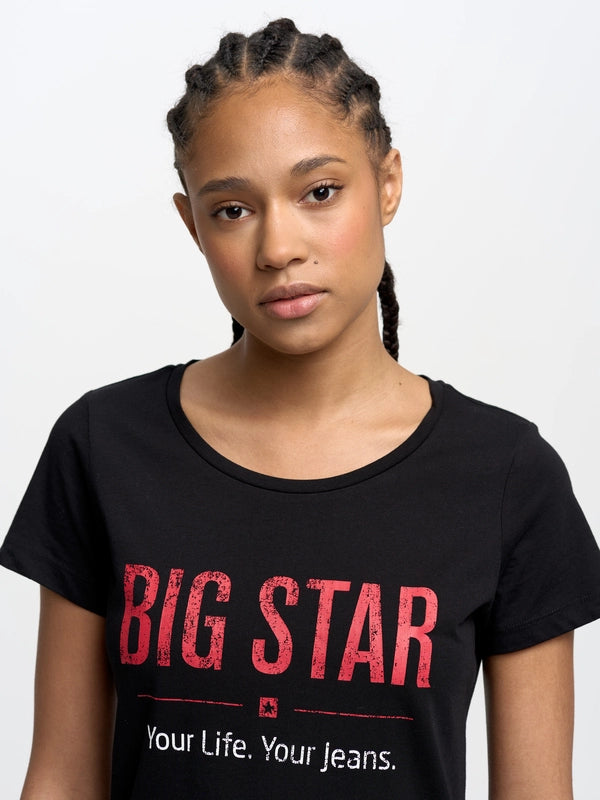 BIG STAR logo T-Shirt | Black