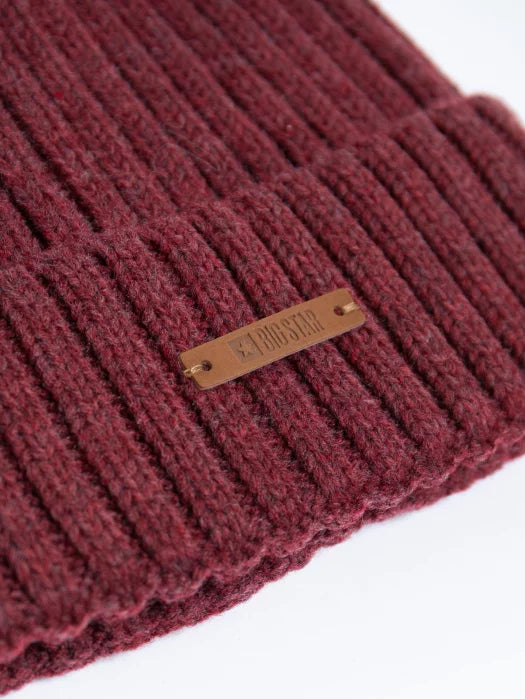 Knitted Beanie Hat | Bordeaux