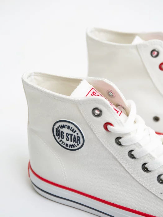 High White Canvas Sneakers | White