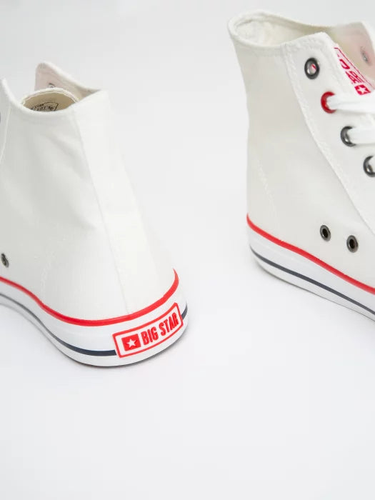 High White Canvas Sneakers | White
