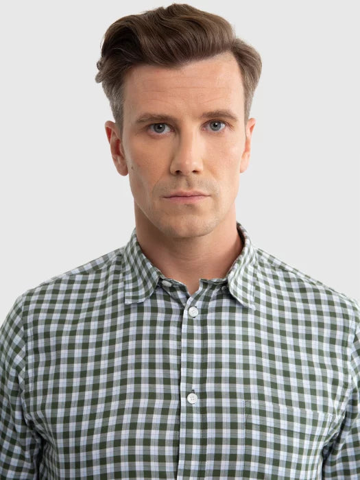 Checks Shirt | Green Checks