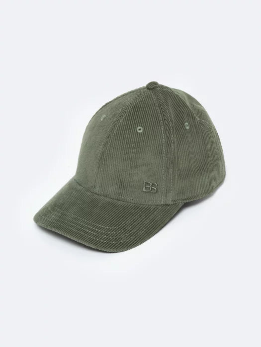 Classic Corduroy Velours Cap | Kaki