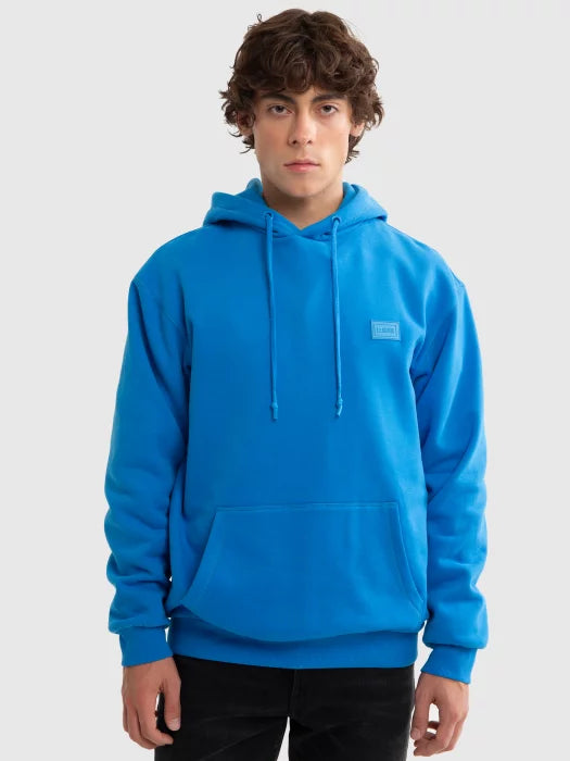 Relaxed Fit Pullover Hoodie with Kangaroo Pocket | Blue