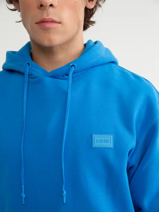 Relaxed Fit Pullover Hoodie with Kangaroo Pocket | Blue