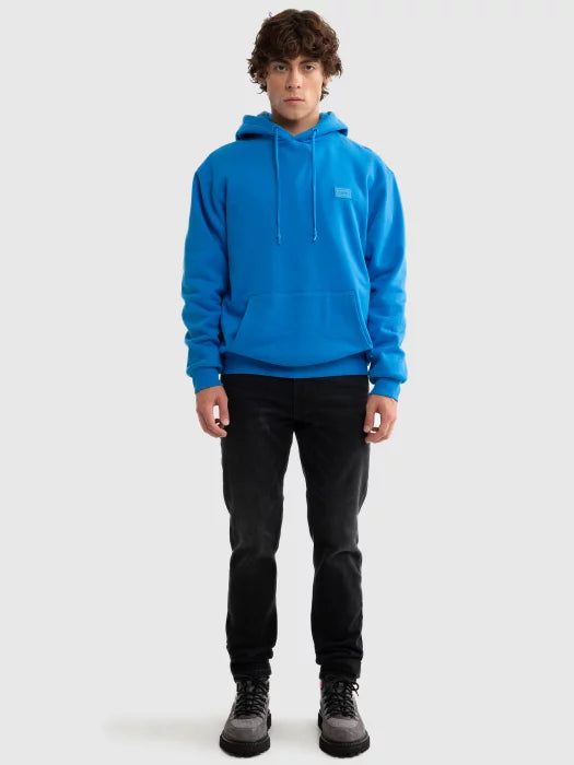Relaxed Fit Pullover Hoodie with Kangaroo Pocket | Blue