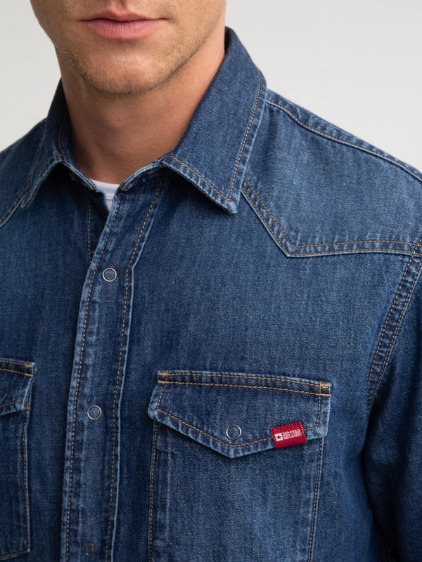 Classic Denim Shirt | Midnight Blue