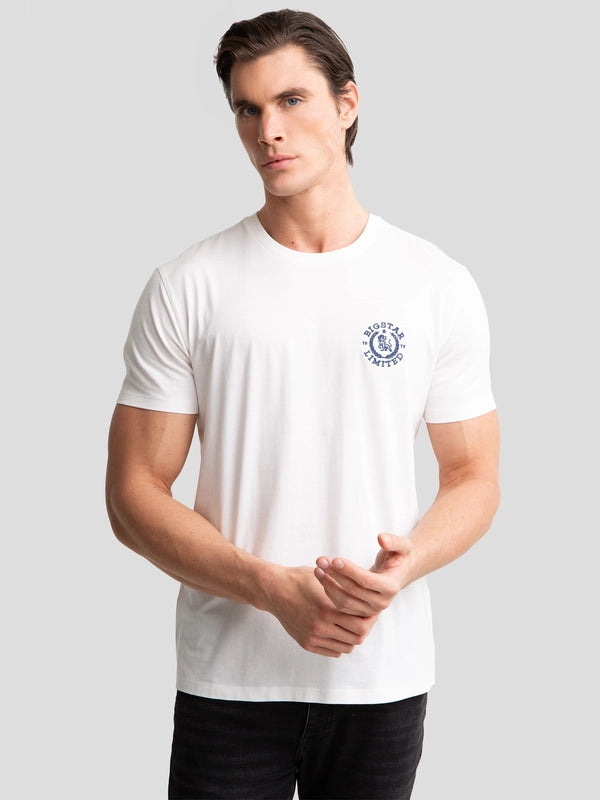 T-Shirt with embroidery | White