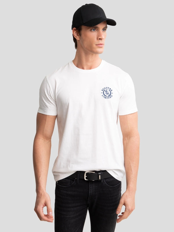 T-Shirt with embroidery | White