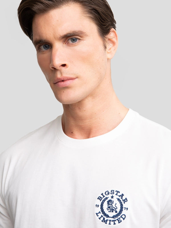 T-Shirt with embroidery | White