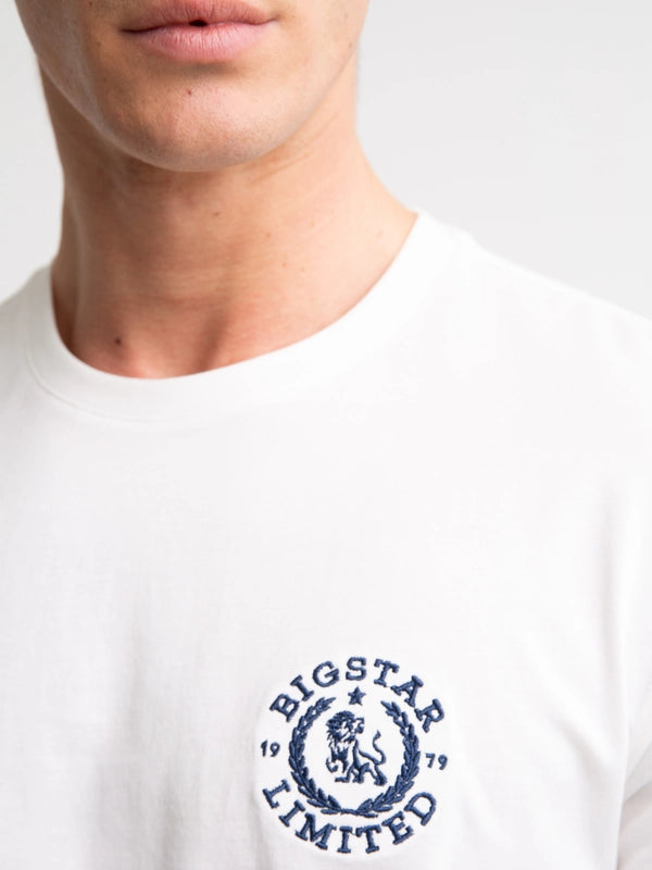 T-Shirt with embroidery | White