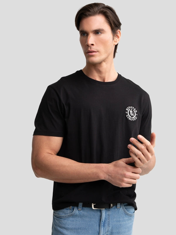 T-Shirt with embroidery | Black