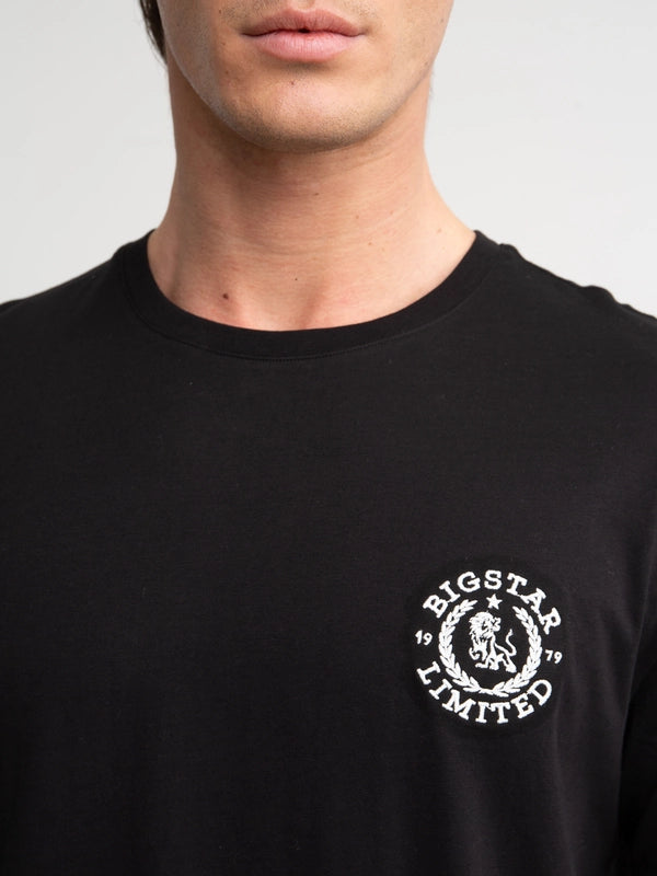 T-Shirt with embroidery | Black