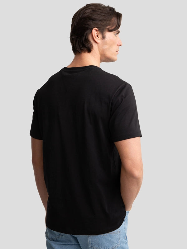 T-Shirt with embroidery | Black