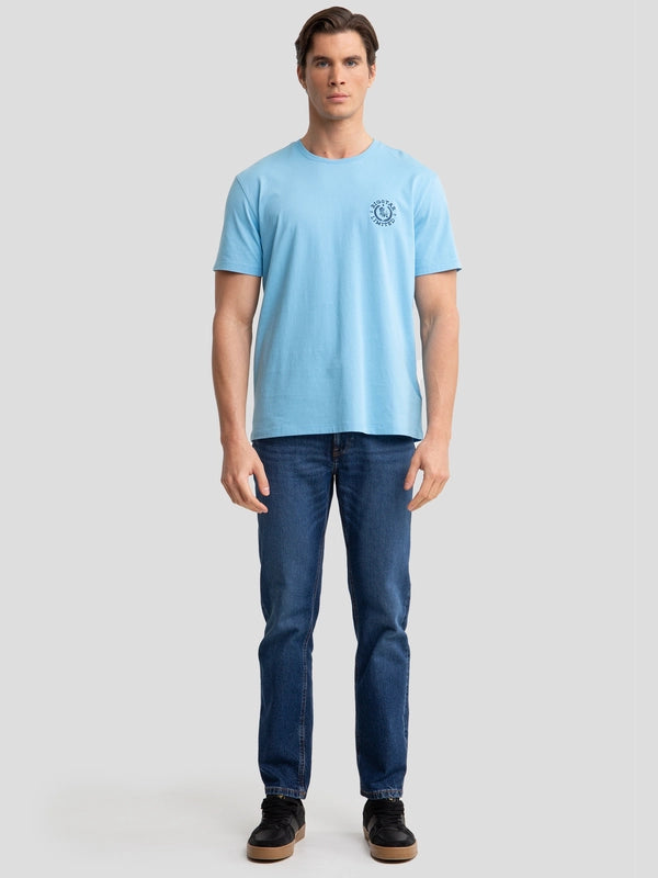 T-Shirt with embroidery | Blue