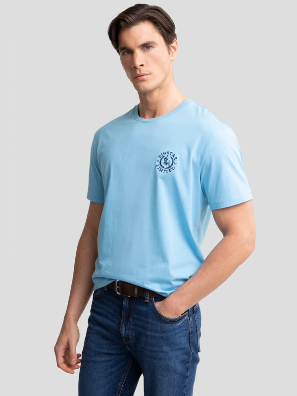 T-Shirt with embroidery | Blue