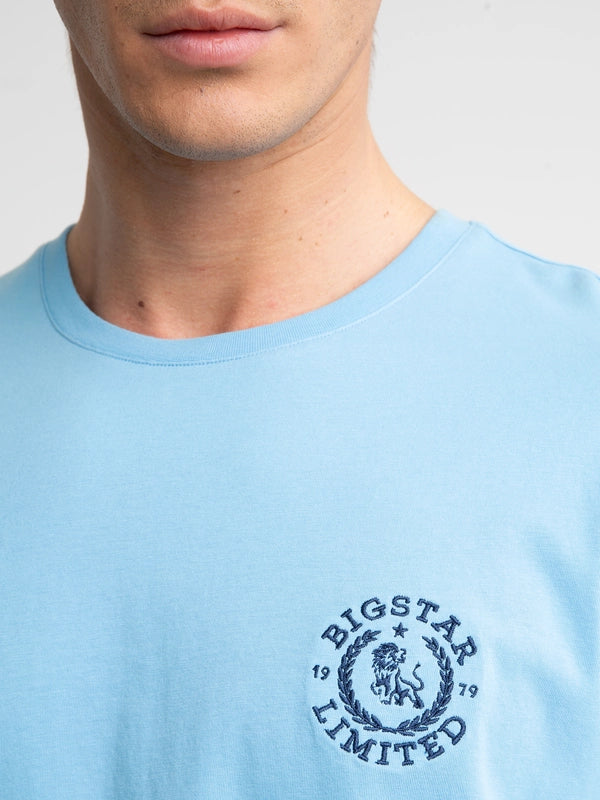 T-Shirt with embroidery | Blue