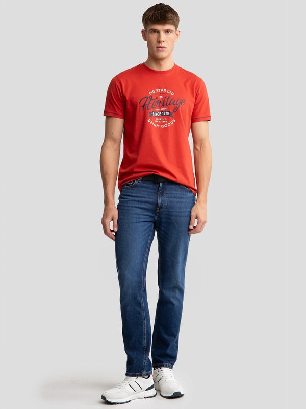 Heritage T-Shirt | Coral Red