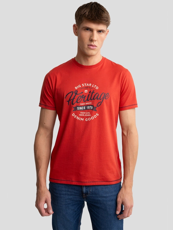 Heritage T-Shirt | Coral Red