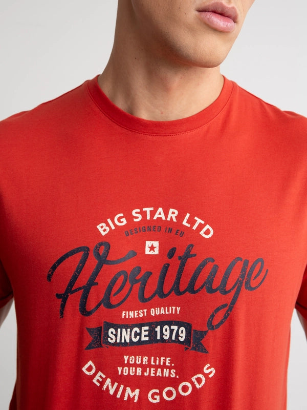 Heritage T-Shirt | Coral Red
