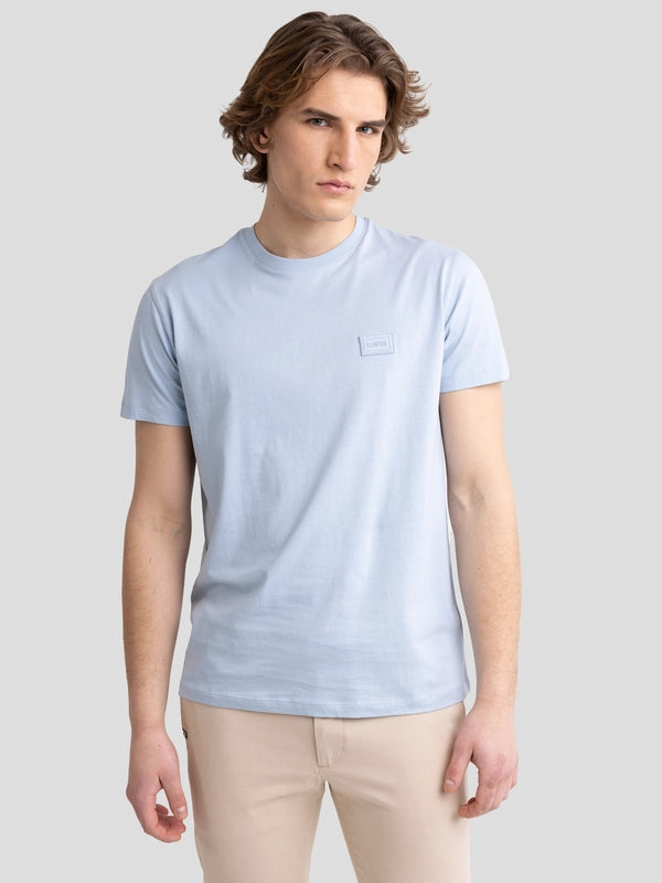 Crew Neck T-shirt | Light Blue