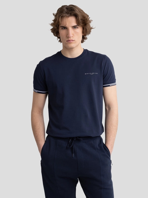 Casual Crewneck T-Shirt | Navy Blue