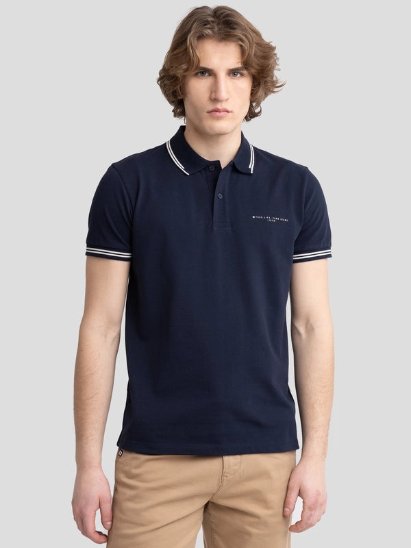 Polo Shirt | Navy blue
