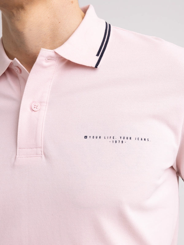 Polo Shirt | Pale Pink