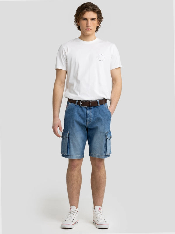 Denim Cargo short | Blue