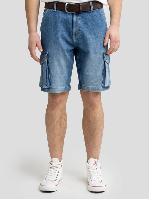 Denim Cargo short | Blue