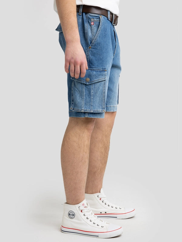 Denim Cargo short | Blue