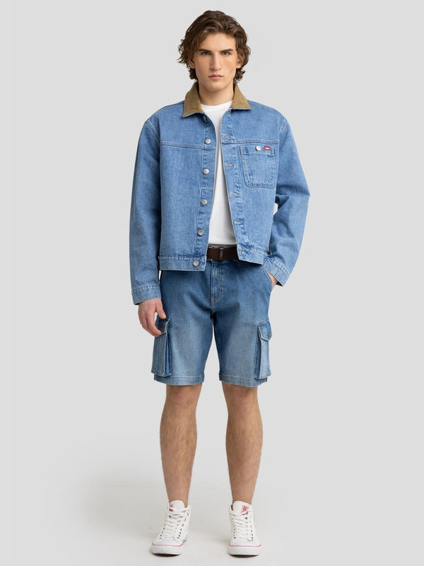 Denim Cargo short | Blue