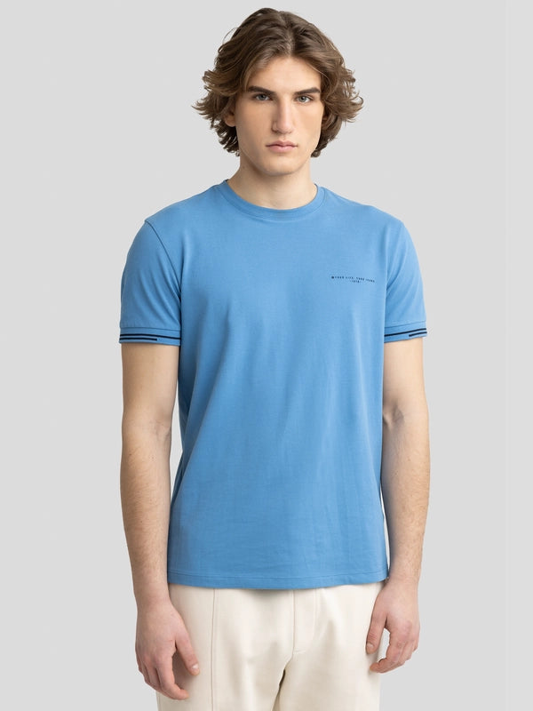 Casual Crewneck T-Shirt | Blue