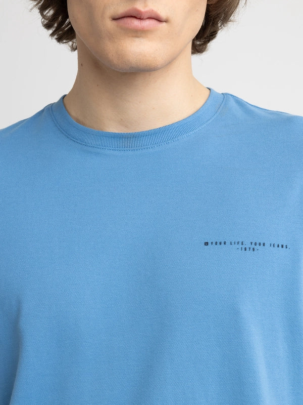 Casual Crewneck T-Shirt | Blue