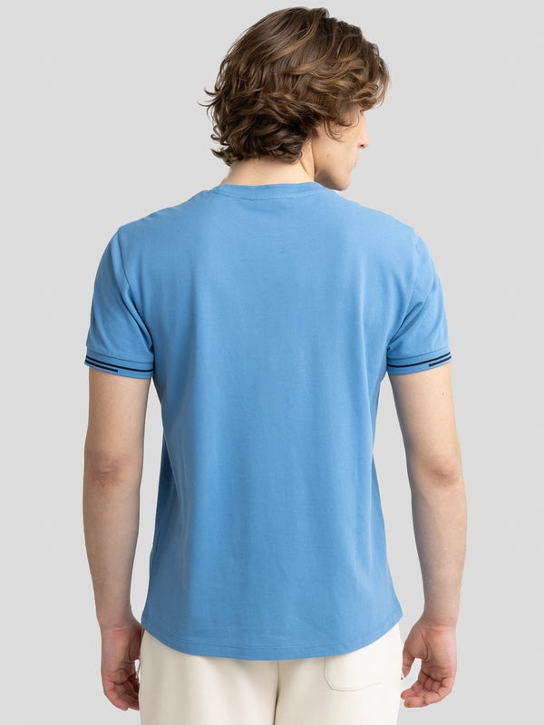 Casual Crewneck T-Shirt | Blue