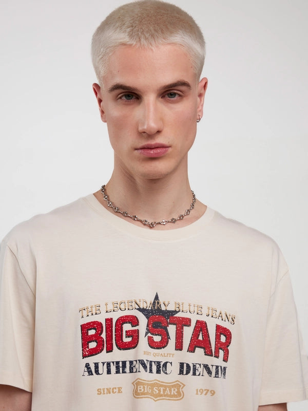 Vintage style BIG STAR T-shirt | Cream