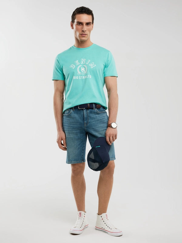 Printed T-Shirt | Turquoise
