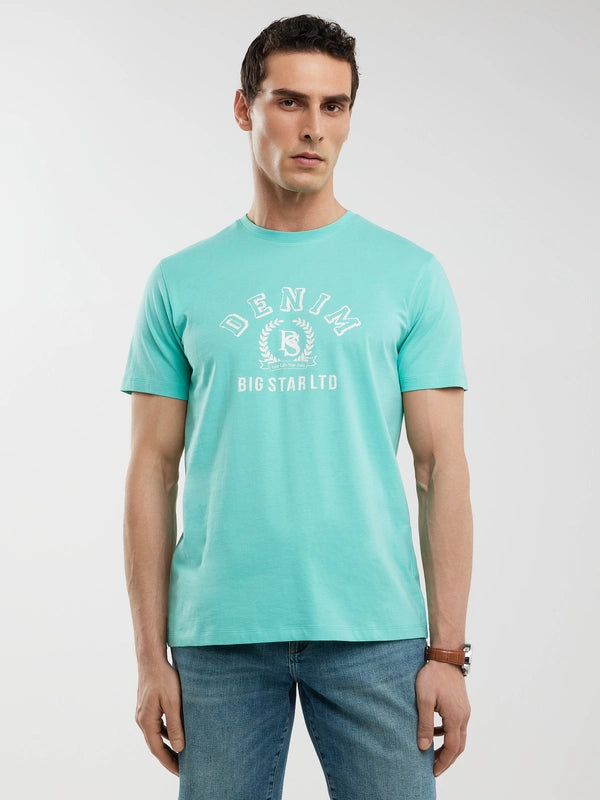 Printed T-Shirt | Turquoise