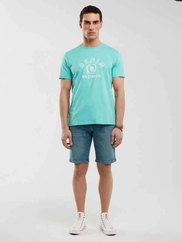 Printed T-Shirt | Turquoise